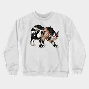 WereCat: Black Bicolor Tabby Crewneck Sweatshirt